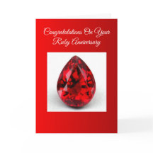 Ruby Personalisiert 40. Hochzeitstag