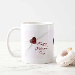 Ruby Pink Valentinstag Tasse