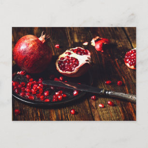 Ruby Pomegranat Postkarte