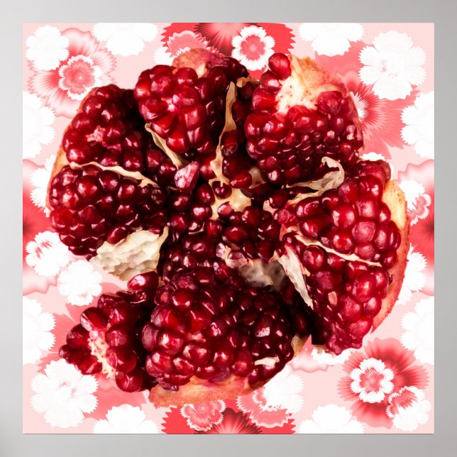 Ruby Pomegranate Fruit Poster (Vorne)