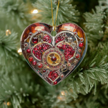 Ruby Pomegranate Heart Steampunk Serie