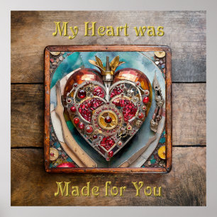 Ruby Pomegranate Heart Steampunk Serie Poster