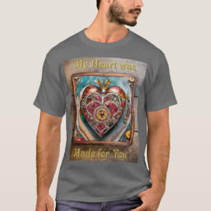 Ruby Pomegranate Heart Steampunk Serie T-Shirt