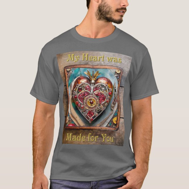 Ruby Pomegranate Heart Steampunk Serie T-Shirt (Vorderseite)