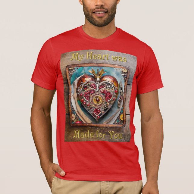 Ruby Pomegranate Heart Steampunk Serie T-Shirt (Vorderseite)