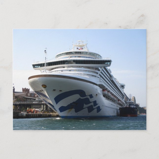 Ruby Princess Docked at Circular Quay Postcard Postkarte (Vorderseite)