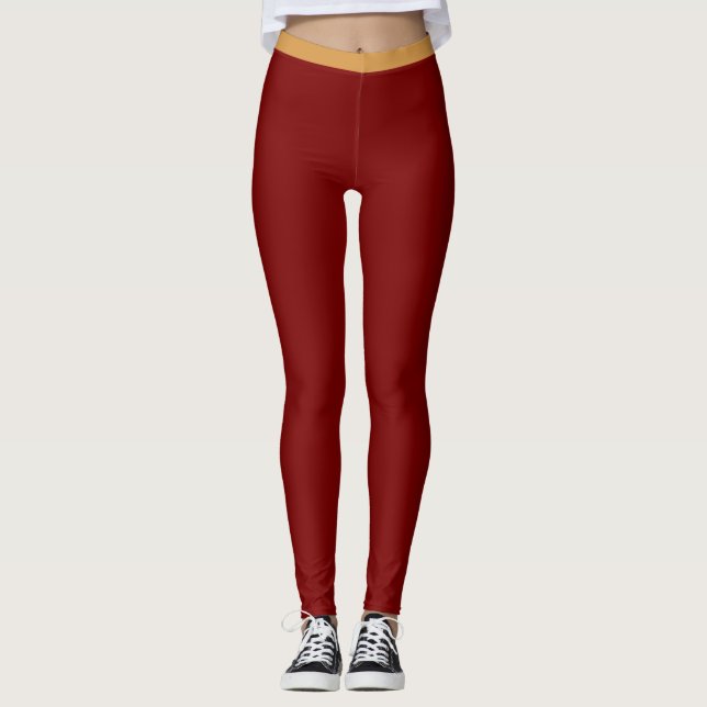 „RUBY RED“ – ACTIVEWEAR-LEGGINGS LEGGINGS (Vorderseite)