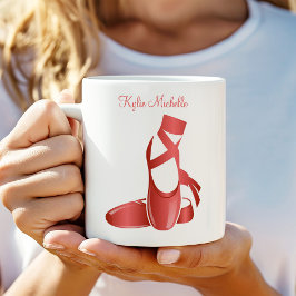 Ruby Red Ballet Slippers w Name Dance Kaffeetasse