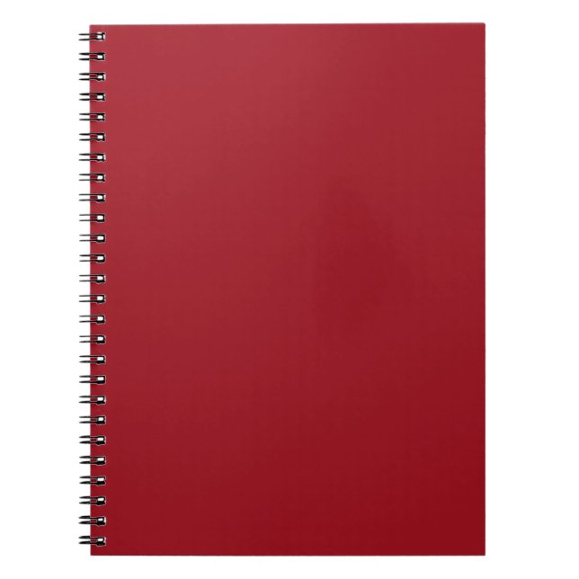 Ruby Red Bold Color Design Notizblock (Vorderseite)