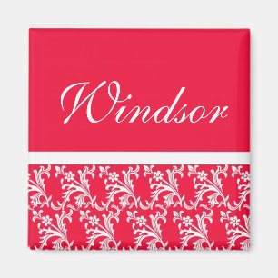 Ruby Red Custom Wedding Magnete