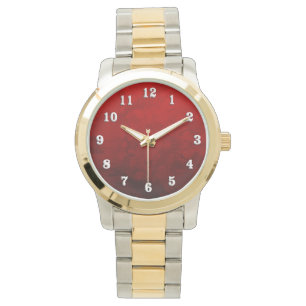 Ruby Red Design Armbanduhr