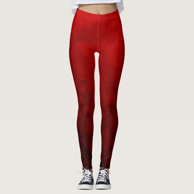 Ruby Red Design Leggings (Vorderseite)