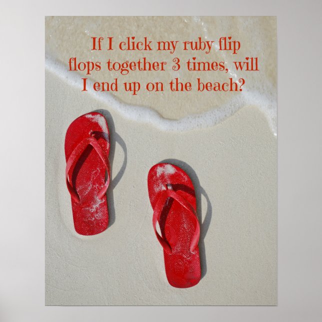 Ruby Red Flip Flops Poster (Vorne)