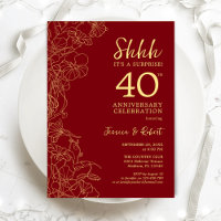 Ruby Red Gold Überraschung 40 Jahre