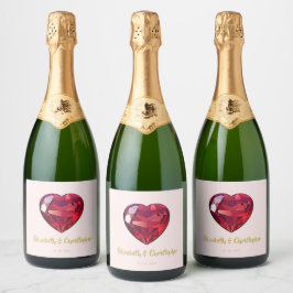 Ruby Red Pink Gold zum Geburtstag der Hochzeit