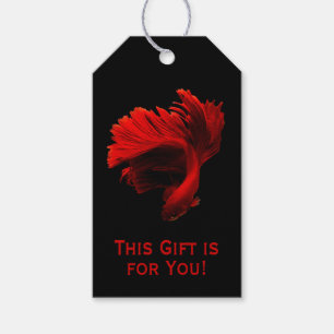 Ruby Red Siamese Fighting Fish Dieses Geschenk für Geschenkanhänger