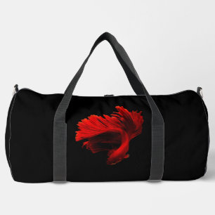 Ruby Red Siamese Fighting Fish Duffle Bag