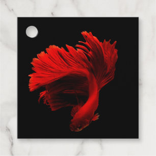 Ruby Red Siamese Fighting Fish Geschenkanhänger