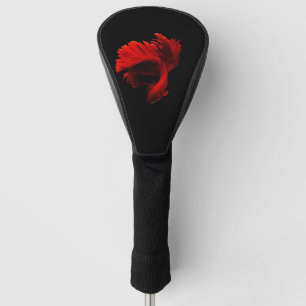Ruby Red Siamese Fighting Fish Golf Headcover