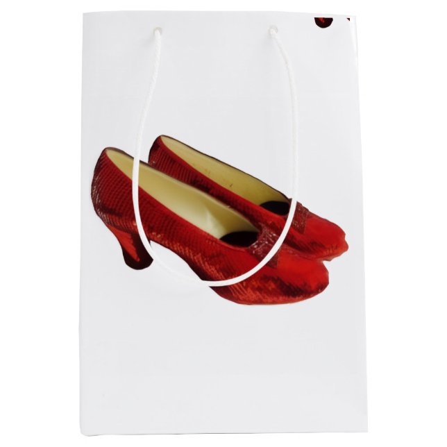 Ruby Red Slippers Schuhe Wrapping Tissue Paper Mittlere Geschenktüte (Vorderseite)