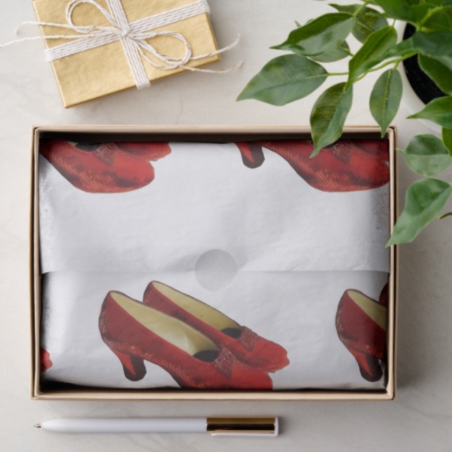 Ruby Red Slippers Schuhe Wrapping Tissue Paper Seidenpapier (Geschenk)