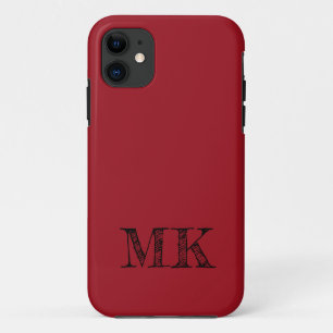 Ruby Red Solid Color   Minimal Case-Mate iPhone Hülle
