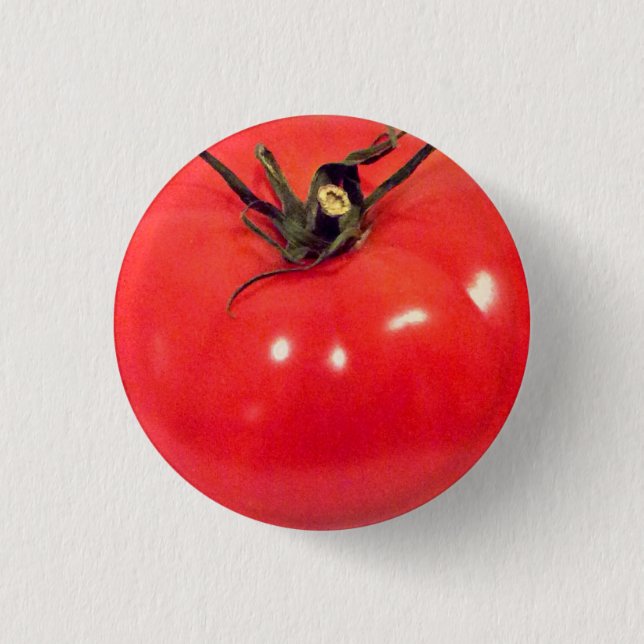 Ruby Red Tomato Fun Button (Vorderseite)