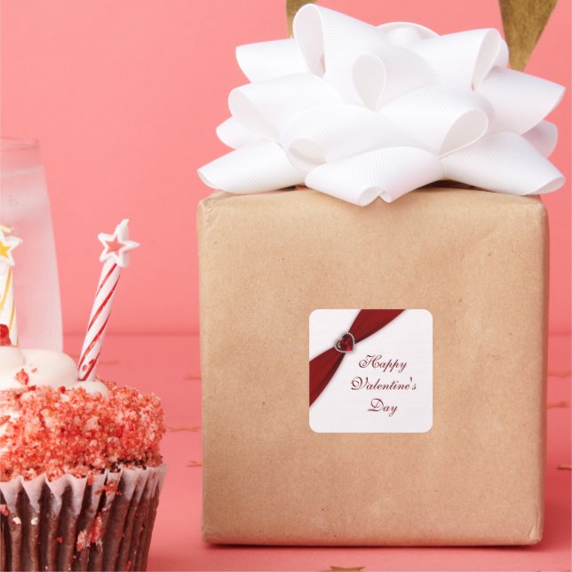 Ruby Red Valentine's Day Sticker (Party)