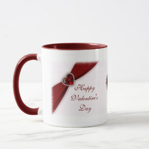 Ruby Red Valentine's Day Tasse