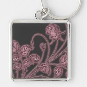 Ruby Red Vines Floral Key Chain Schlüsselanhänger