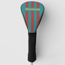 Ruby Reef Pin Streifen mit Namen Golf Headcover