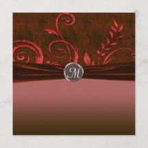 Ruby & Roter Samt-Hochzeitswirbel