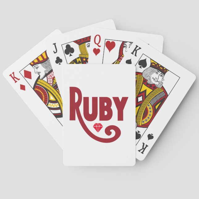 Ruby Spielkarten (Rückseite)