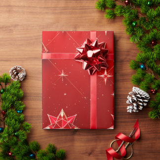 Ruby Star Gem Wrapping Paper Geschenkpapier
