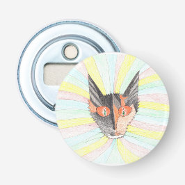 Ruby The Kitten öffnet die Flasche Flaschenöffner