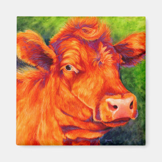 Ruby the Red Angus Cow Magnet