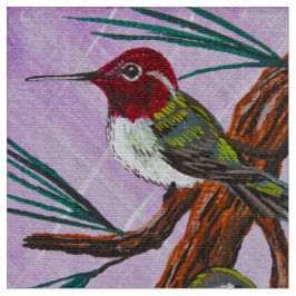 Ruby Throat-ed Hummingbird Stoff