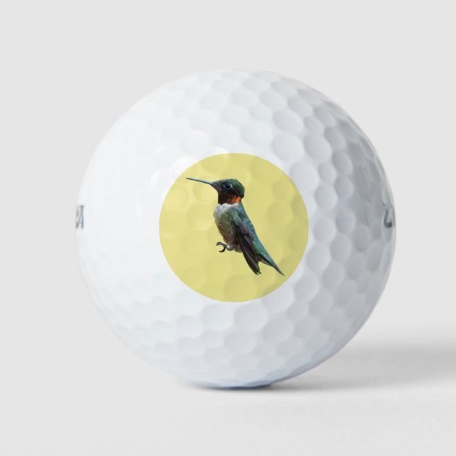 Ruby-Throated Hummingbird Bird Fotografy Golfball (Vorderseite)