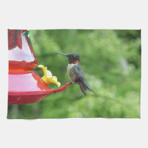 Ruby-Throated Hummingbird Bird Fotografy Handtuch