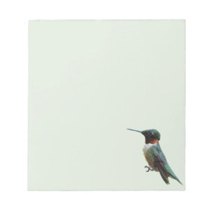 Ruby-Throated Hummingbird Bird Fotografy Notizblock