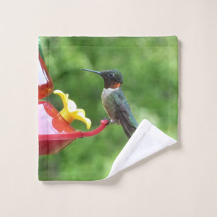 Ruby-Throated Hummingbird Bird Fotografy Waschlappen