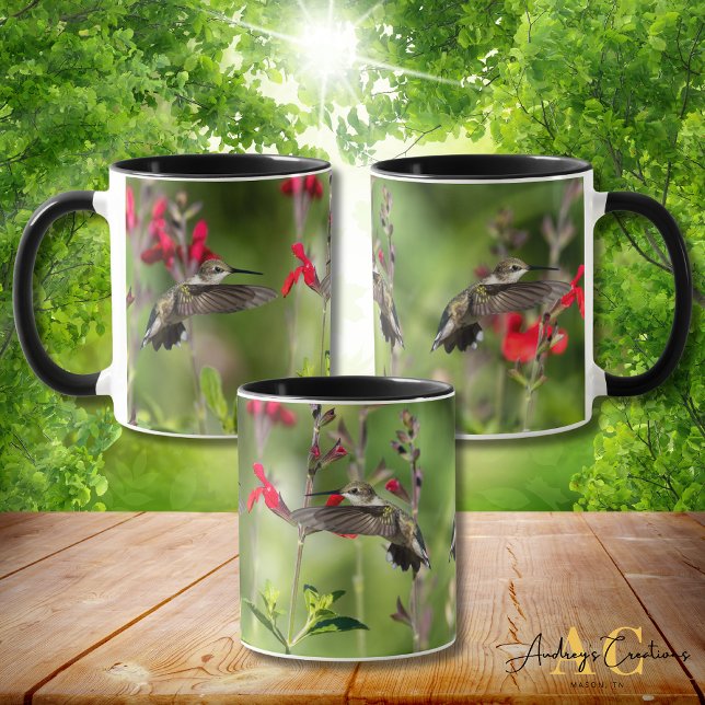 Ruby-Throated Hummingbird Design Tasse (Von Creator hochgeladen)