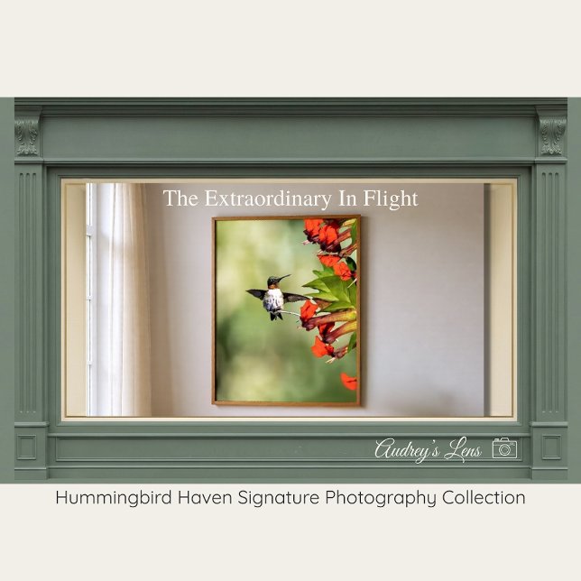 Ruby-Throated Hummingbird Fine Art Photography  Poster (Von Creator hochgeladen)
