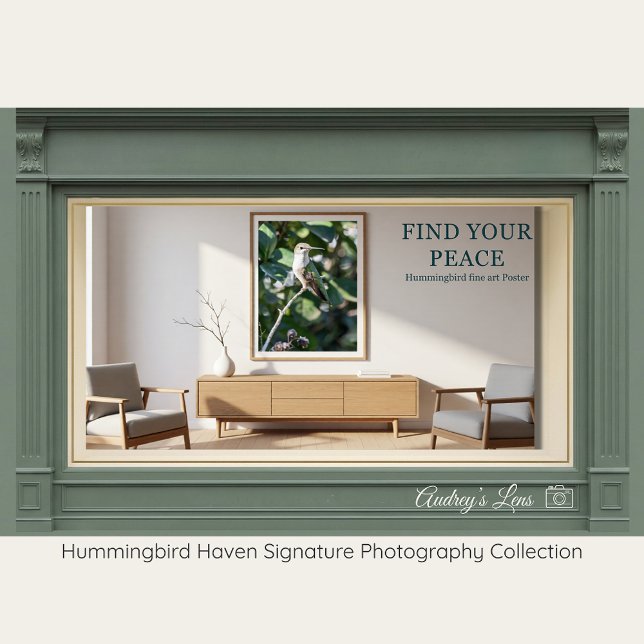 Ruby-Throated Hummingbird Fine Art Photography  Poster (Von Creator hochgeladen)