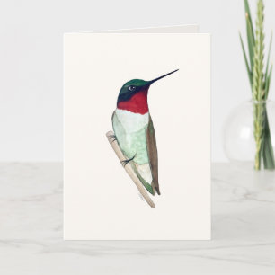 Ruby-throated Hummingbird-Karte Karte