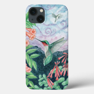 Ruby Throated Hummingbird Orig Art iPhone 7/8 Fall Case-Mate iPhone Hülle