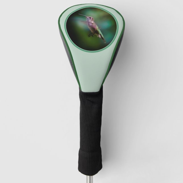 Ruby-throated Hummingbird - Original Foto Golf Headcover (Vorderseite)