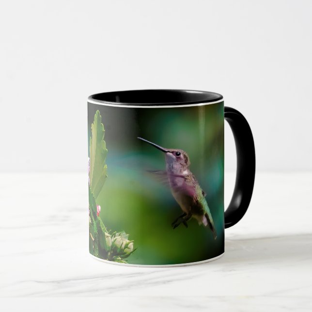 Ruby-throated Hummingbird - Original Foto Tasse (VorderseiteRechts)