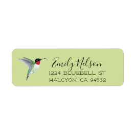 Ruby-throated Hummingbird-Rücksendeadresse