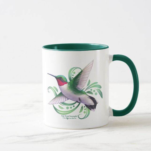 Ruby Throated Hummingbird Tasse (Rechts)
